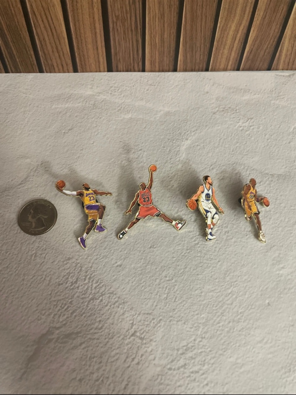 Basketball Player Pin Set - Mixed Team Colors